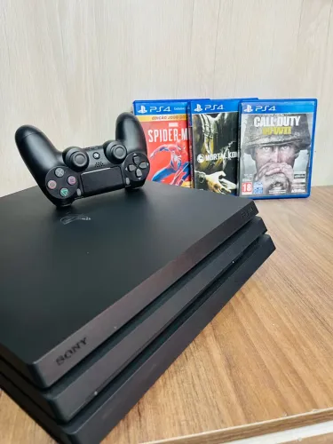 PlayStation 4 Pro 4K 1TB | Completo com garantia de loja