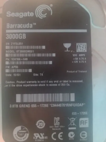 Hd 3 terabyte de pc