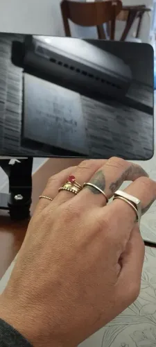 Anel de ouro 18k com pedra Natural 
