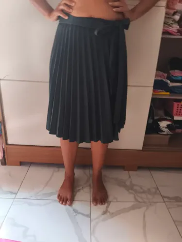 Saias transpassada de prega