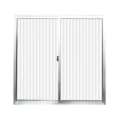 JANELA 100X100 ALUMINIO NATURAL VIDRO CANELADO
