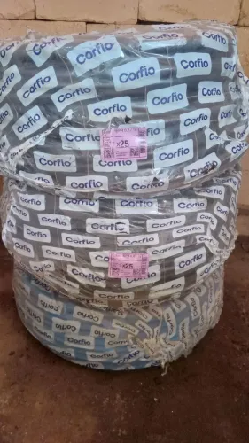 Cabos rígidos, novos e rolos com 100 metros, preço pra vender rápido. 