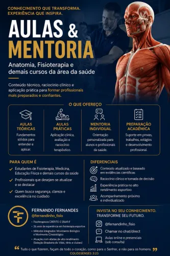 Aulas e Mentoria On-Line para profissionais da Área de Saúde