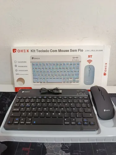 Kit teclado e mouse Slim recarregável via bluetooth / SUPER OFERTA
