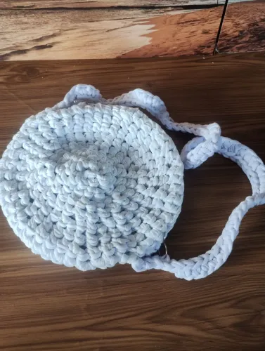 Bolsas de malha crochê