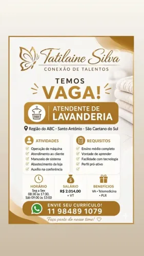 Atendente de Lavanderia 
