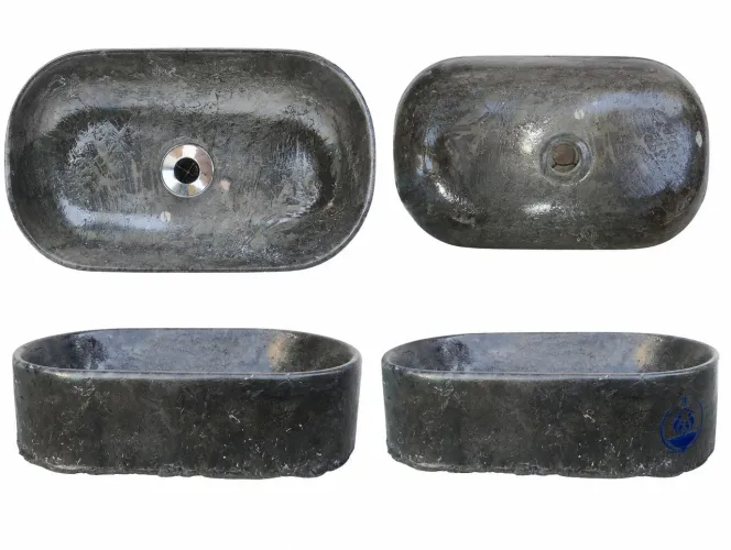 Cuba para banheiro artesanal, diamante negro