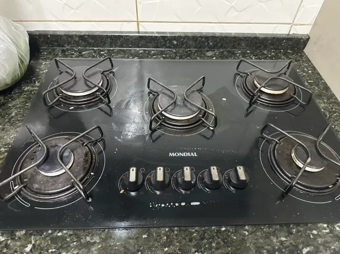Fogão cooktop mondial 5 bocas