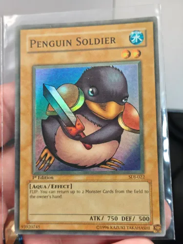 Penguin Soldier SDJ-022 1st Edition Super Rara 2003 Near Mint Yu-Gi-Oh!