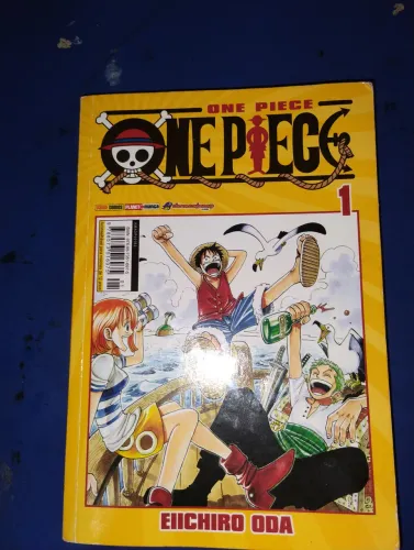 Mangá One Piece, Vol.1, Modelo 2012, Edit. PANINI COMICS, Papel jornal branco sem amarelo.