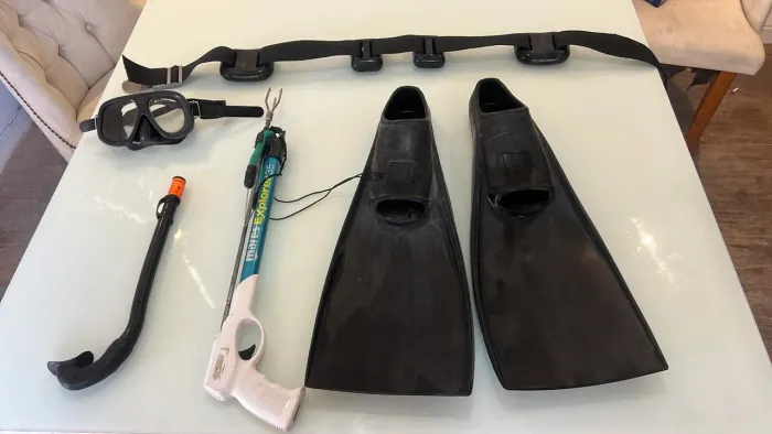 Kit mergulho e pesca marinha