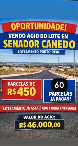 Ágio de Lote Em Senador Canedo