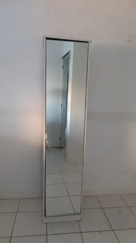 Sapateira solteiro com espelho