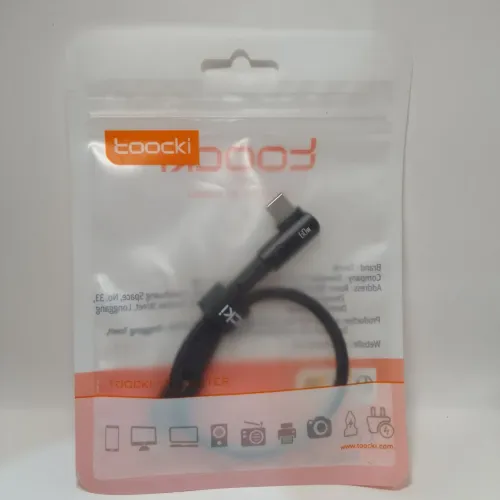 TOOCKI CABO 0.25CM TIPO-C DUPLO / CURVO/ 60W
