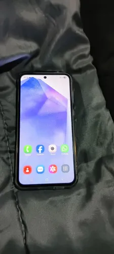Celular Samsung A55 azul claro