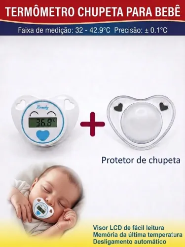 Termômetro Digital chupeta Termometro infantil