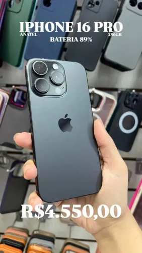 iPhone 16 Pro 256GB Preto.