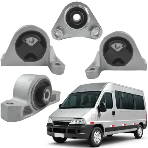Coxim Motor Cambio Ducato Boxer Jumper 2.3 10 A 17 Kit 4 peças