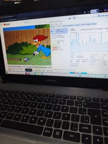 Notebook Positivo Stilo Slim - Ótimo para Estudos e navegação básica
