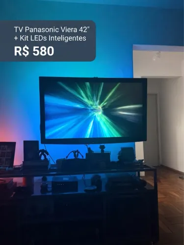TV Panasonic Viera 42" + Kit LEDs Inteligentes Estilo Ambilight