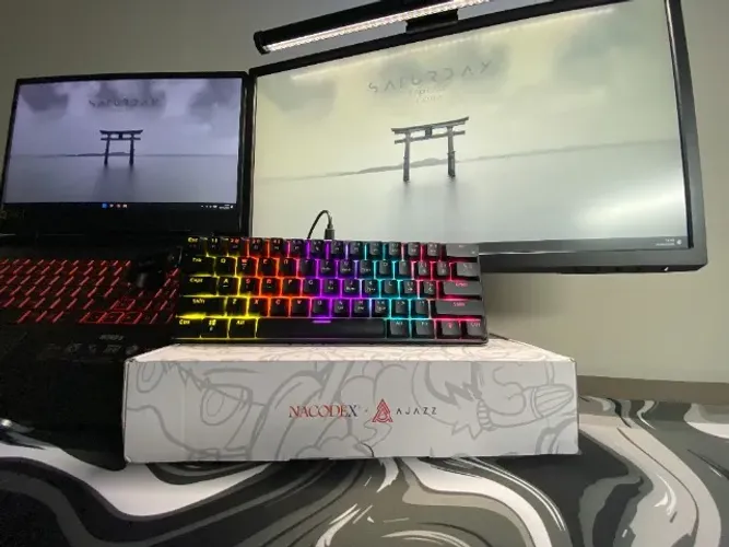 Teclado Mecânico Gamer Ajazz Nk61 Rgb 60% Switch Red