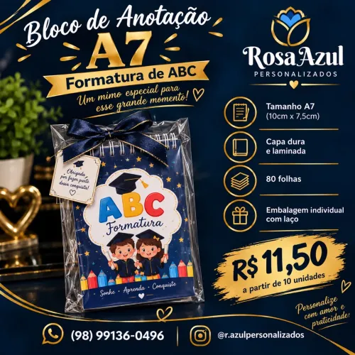 Bolos de Anotações ABC 