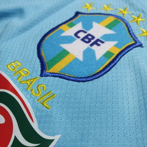 Camisa Brasil Azul de Gola Polo