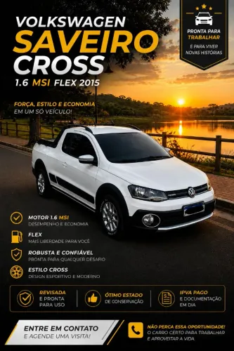 Volkswagen Saveiro Cross 1.6 T. Flex 16V CE 2015