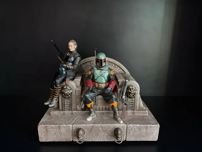 Boba Fett & Fennec Shand on Throne Deluxe 1/10