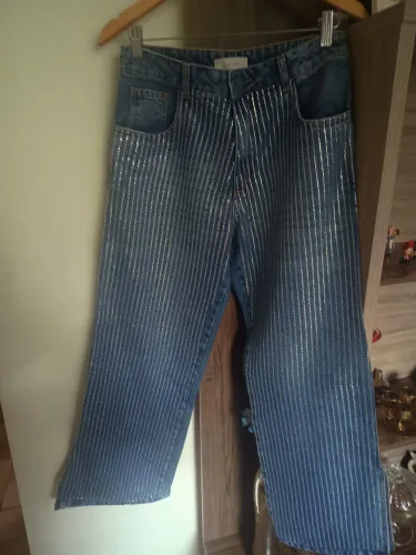 Calça Jeans Feminina Lafort Original Com Strass 