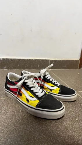 Tênis Vans Skool Flame - Tam 37