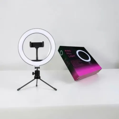 Ring Light de Mesa Ajustável - Mais Luz e Qualidade