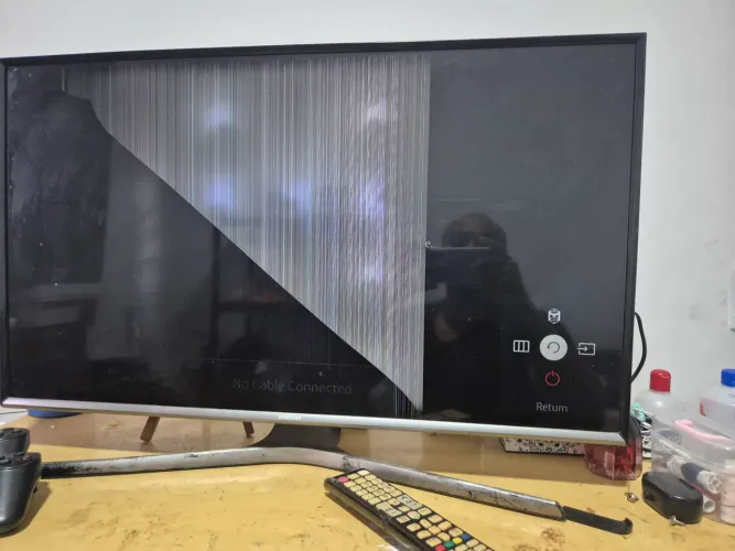 SmartTv Samsung tela com defeito