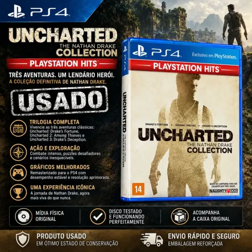 Uncharted: The Nathan Drake Collection - PS4 | PlayStation Hits | USADO