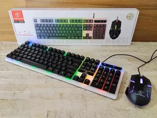 Kit Teclado Com Mouse Gamer Colorido - Entregamos das 9 até 22hrs