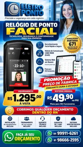 relógio de ponto homologado