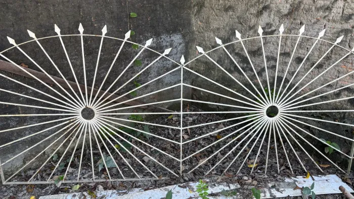Portão e grade de ferro