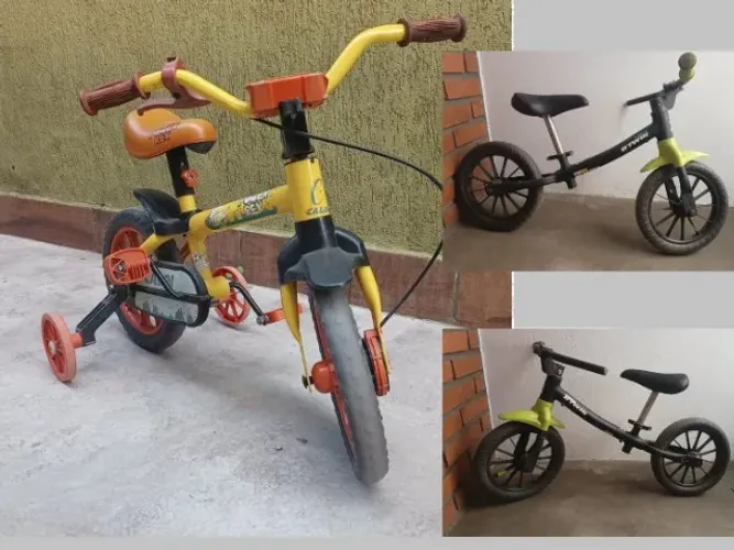 Bicicleta Caloi Power Rex 12 + Bicicleta Equilibrio
