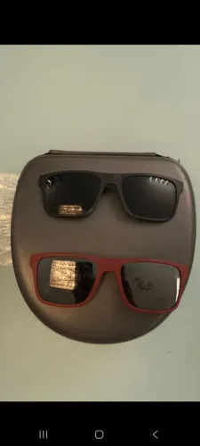 2 clip on e suporte Emporio Armani óculos