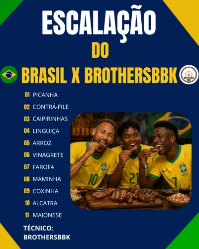 O BRASIL ENTRA EM CAMPO... E A BROTHERSBBK TAMBÉM!