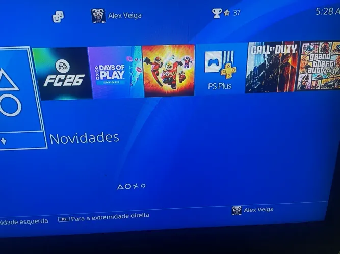 Ps4 com jogos