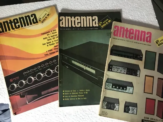 Lote 3 revista eletronica antiga anos 70