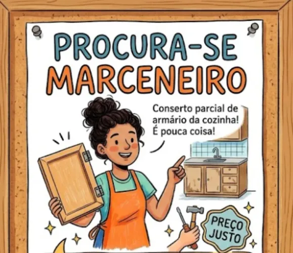Procuro Marceneiro (Conserto de Armário de Cozinha)