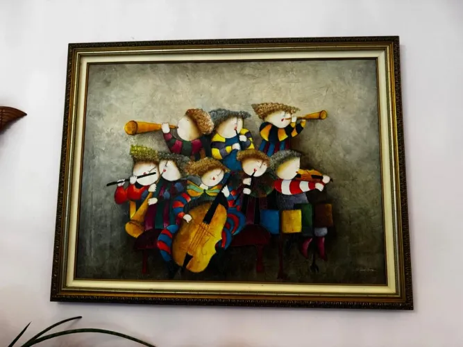 Quadro "Anjos tocando"