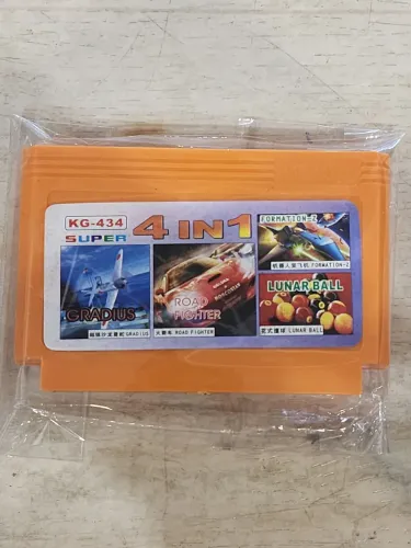 Cartucho para Nintendinho 8 bits com 4 jogos em 1