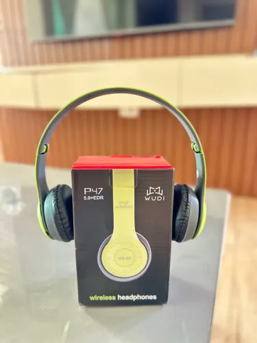 Fone P47 verde | Bluetooth | Cartão de Memória