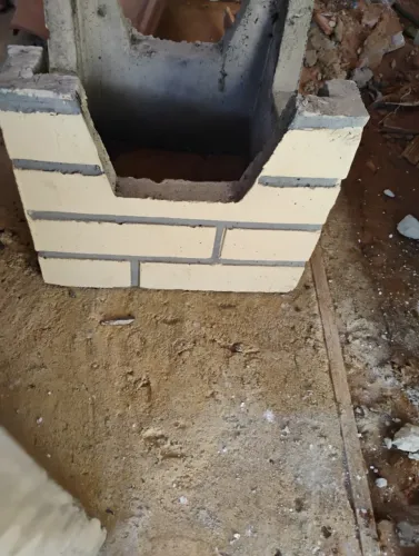 Chapéu de churrasqueira novo e cubo
