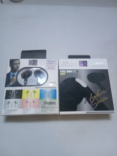 Fone com fio stereo extra bass