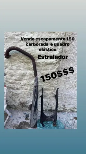 Vendo escapamento estralador e quadrk elastico 150