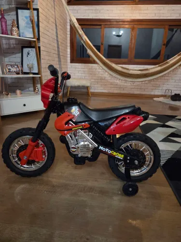Moto Eletrica Infantil Xplast Motocross 6V Vermelha HP10